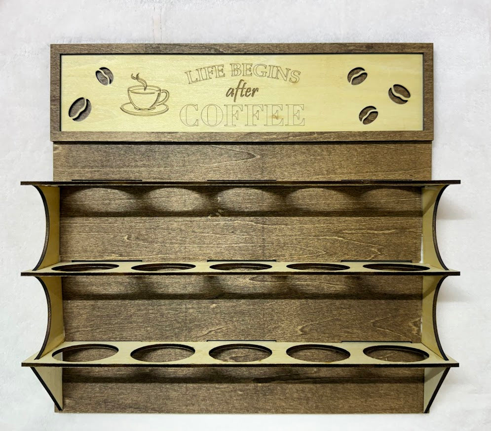 Coffee Pod Caddy Walnut