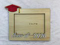 Graduation picture frame 2026 Raised Letters Red Cap