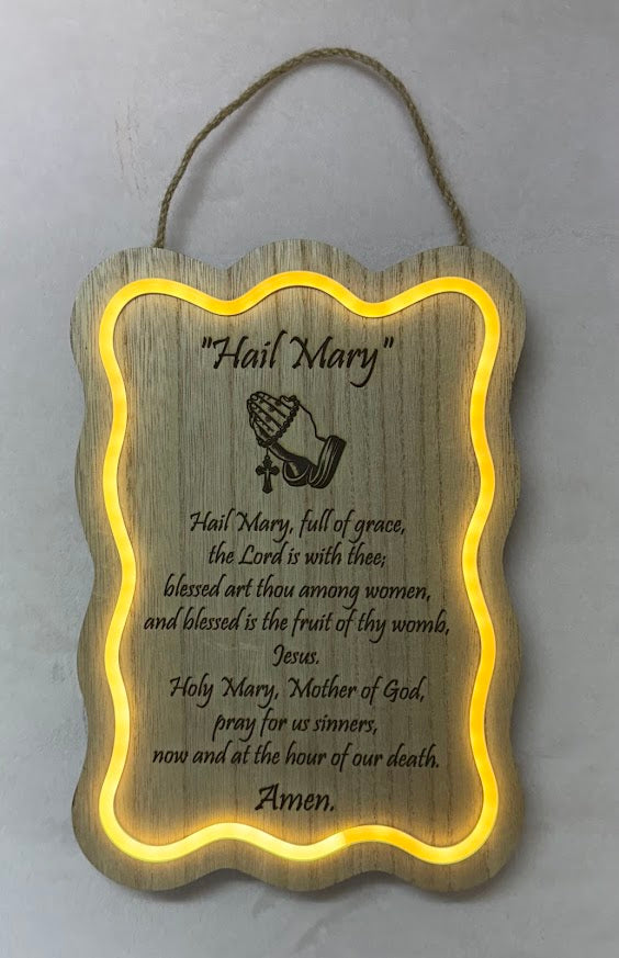 Short Prayer Night Light Hail Mary